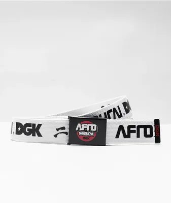 DGK x Afro Samurai White Web Belt
