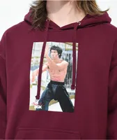 DGK x Bruce Lee Like Echo Burgundy Hoodie