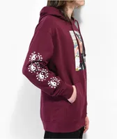 DGK x Bruce Lee Like Echo Burgundy Hoodie