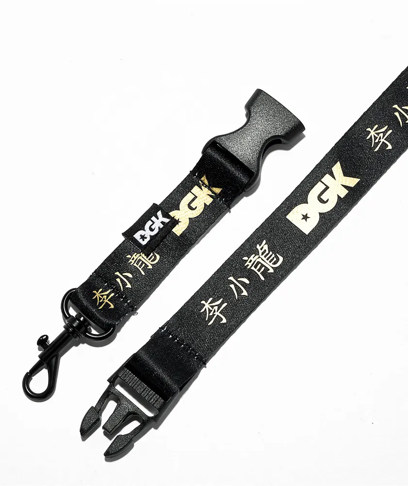 DGK x Bruce Lee Little Dragon Black Lanyard