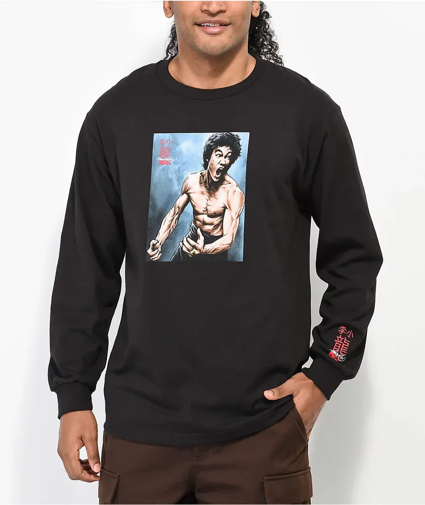 DGK x Bruce Lee No Way As Way Black Long Sleeve T-Shirt