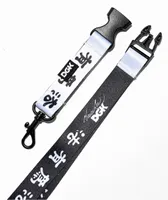 DGK x Bruce Lee Ying Yang Black & White Lanyard