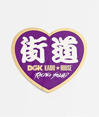 DGK x Kaido House Gold Heart Sticker