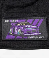 DGK x Kaido House Roulette Racer Black Beanie