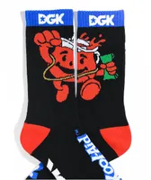 DGK x Kool-Aid Smash Black Crew Socks