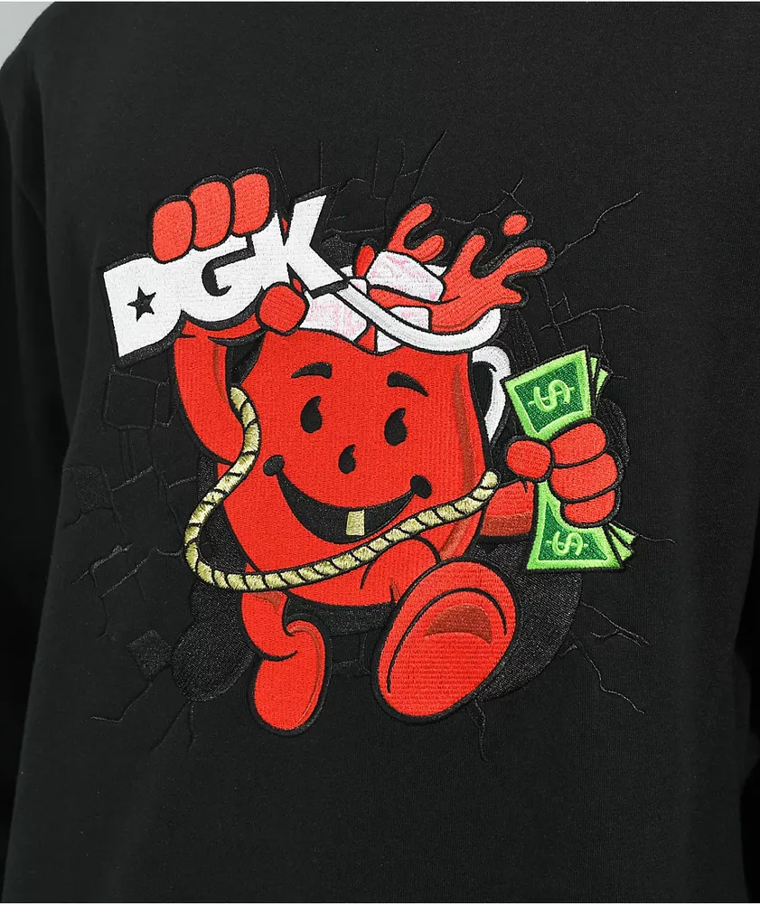 DGK x Kool-Aid Smash Black Crewneck Sweatshirt