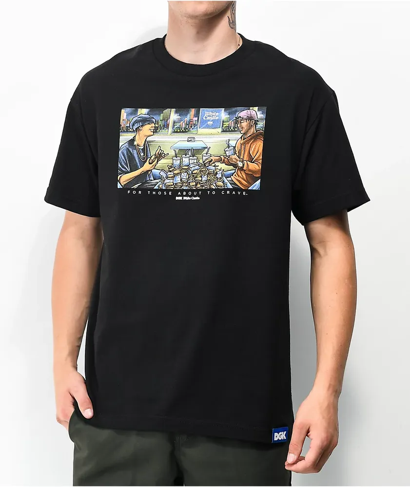 DGK x White Castle Midnight Black T-Shirt