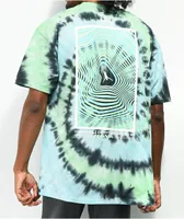 DREAM Spiraling Blue & Green Tie Dye T-Shirt