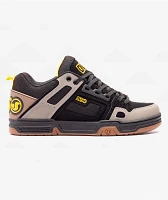 DVS Comanche Black, Brindle & Yellow Skate Shoes