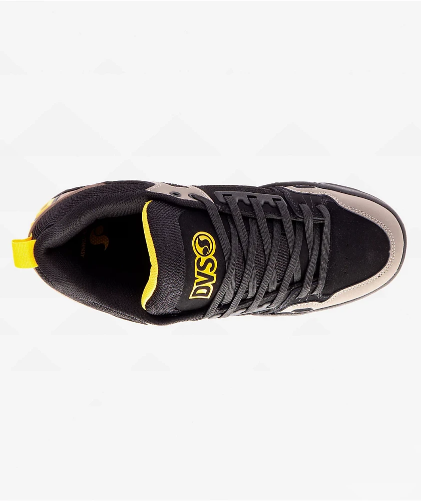 DVS Comanche Black, Brindle & Yellow Skate Shoes