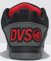 DVS Comanche Black, Charcoal, & Red Skate Shoes