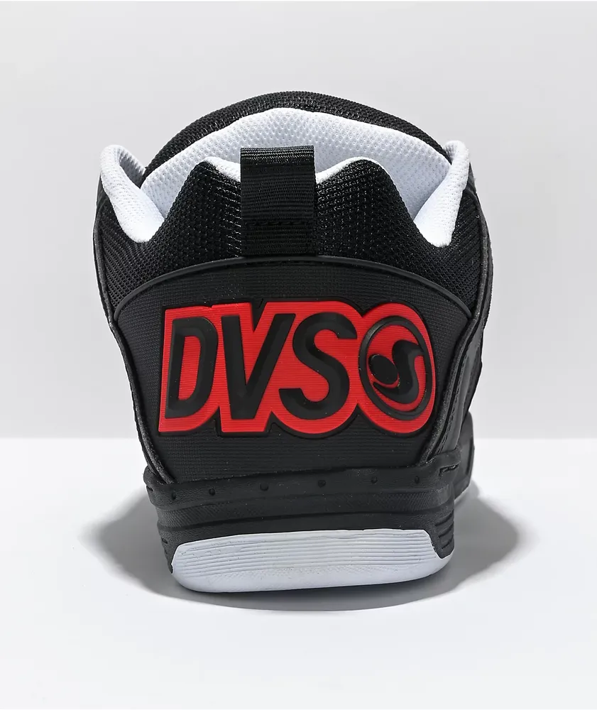 DVS Comanche Black, Charcoal & Fiery Red Skate Shoes