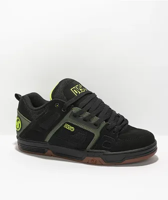 DVS Comanche Black, Olive, & Gum Skate Shoes
