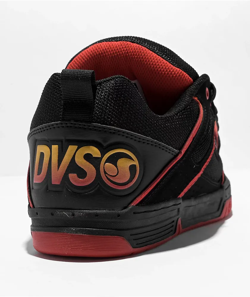 DVS Comanche Black, Red, & Yellow Skate Shoes