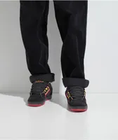 DVS Comanche Black, Red, & Yellow Skate Shoes