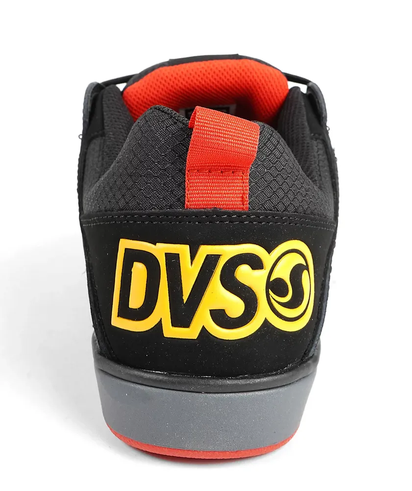 DVS Comanche Black, Yellow & Fiery Skate Shoes