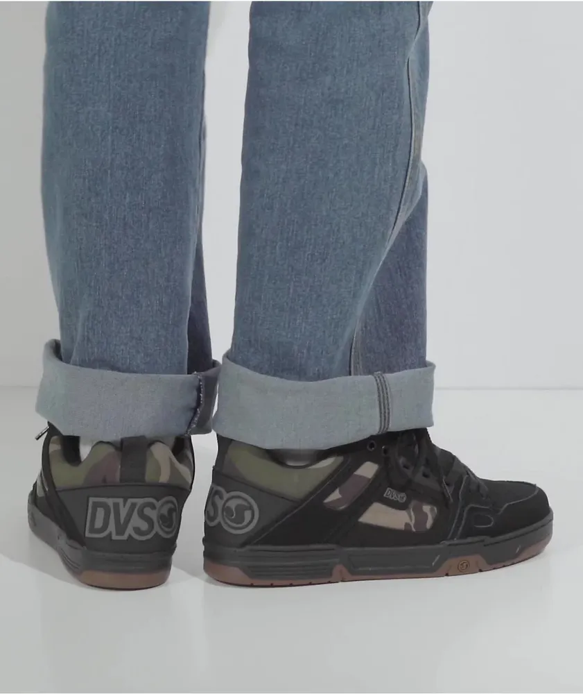 DVS Comanche Black & Camo Skate Shoes