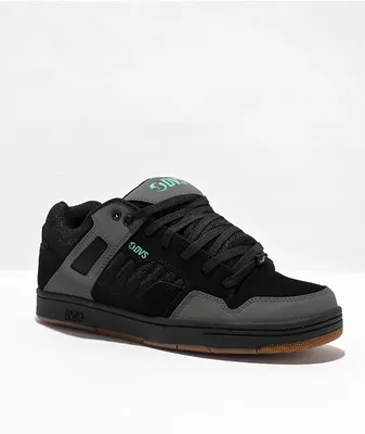 DVS Enduro Black, Charcoal & Turquoise Skate Shoes