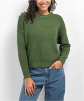 Daisy Street Green Sweater