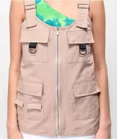 Daisy Street Mauve Utility Vest