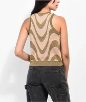 Daisy Street Wave Natural Sweater Vest