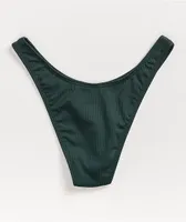 Damsel Aftan Rib Green High Leg Bikini Bottom