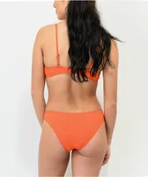 Damsel Bonita Orange Rib Super Cheeky Bikini Bottom
