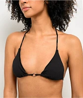 Damsel Bonnie Pique Black Triangle Bikini Top