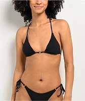 Damsel Bonnie Pique Black Triangle Bikini Top