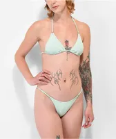 Damsel Cassie Mint Triangle Bikini Top