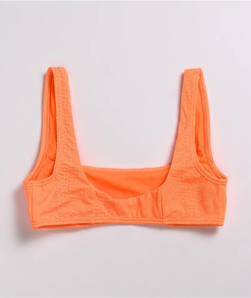 Damsel Croc Orange Bikini Top