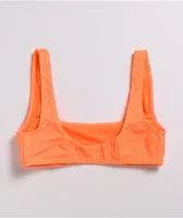 Damsel Croc Orange Bikini Top