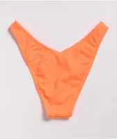 Damsel Croc Orange High Leg Cheeky Bikini Bottom