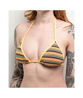 Damsel Liv Orange Stripe Triangle Bikini Top