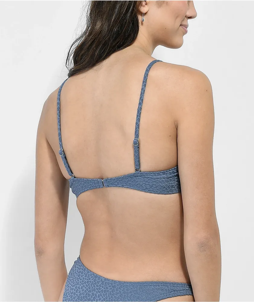 Damsel Lola Hot Spot Grey Triangle Bikini Top