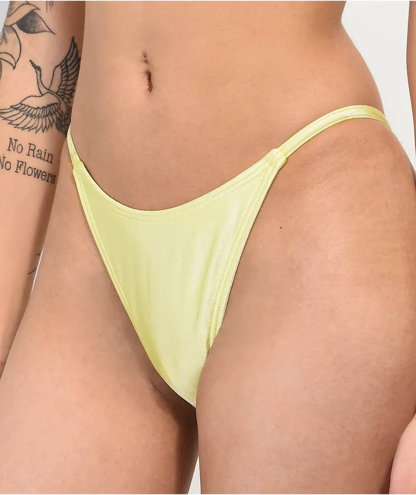 Damsel Paige Yellow High Leg Bikini Bottom