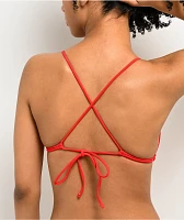 Damsel Rita Summertime Red Triangle Bikini Top