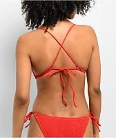 Damsel Rita Summertime Red Triangle Bikini Top