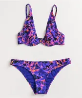 Damsel Tortuga Purple, Blue, & Orange Cheeky Bikini Bottom