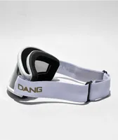 Dang OG V4 Matte White & 24K Bronze Mirror Snowboard Goggles