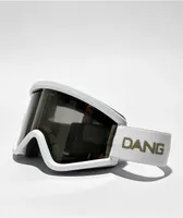 Dang OG V4 Matte White & 24K Bronze Mirror Snowboard Goggles