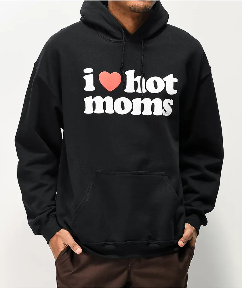 Danny Duncan I Heart Hot Moms Black Hoodie