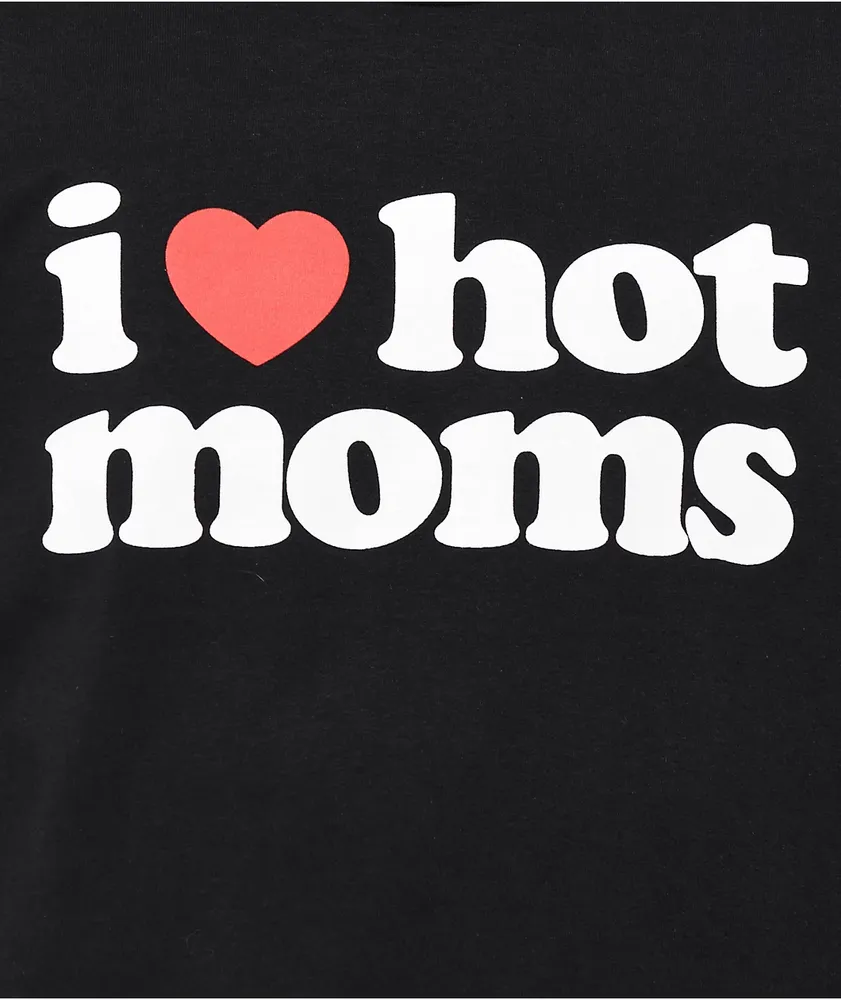 Danny Duncan I Heart Hot Moms Black Long Sleeve T-Shirt