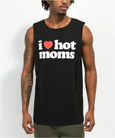 Danny Duncan I Heart Hot Moms Black Tank Top