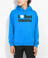 Danny Duncan I Heart Hot Moms Blue Hoodie