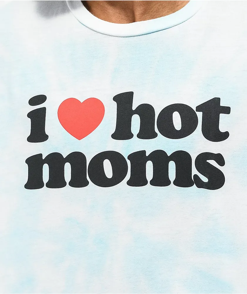 Danny Duncan I Heart Hot Moms Blue Tie Dye T-Shirt