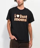 Danny Duncan I Heart Hot Moms Flame Black T-Shirt