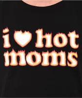 Danny Duncan I Heart Hot Moms Flames Black Tank Top