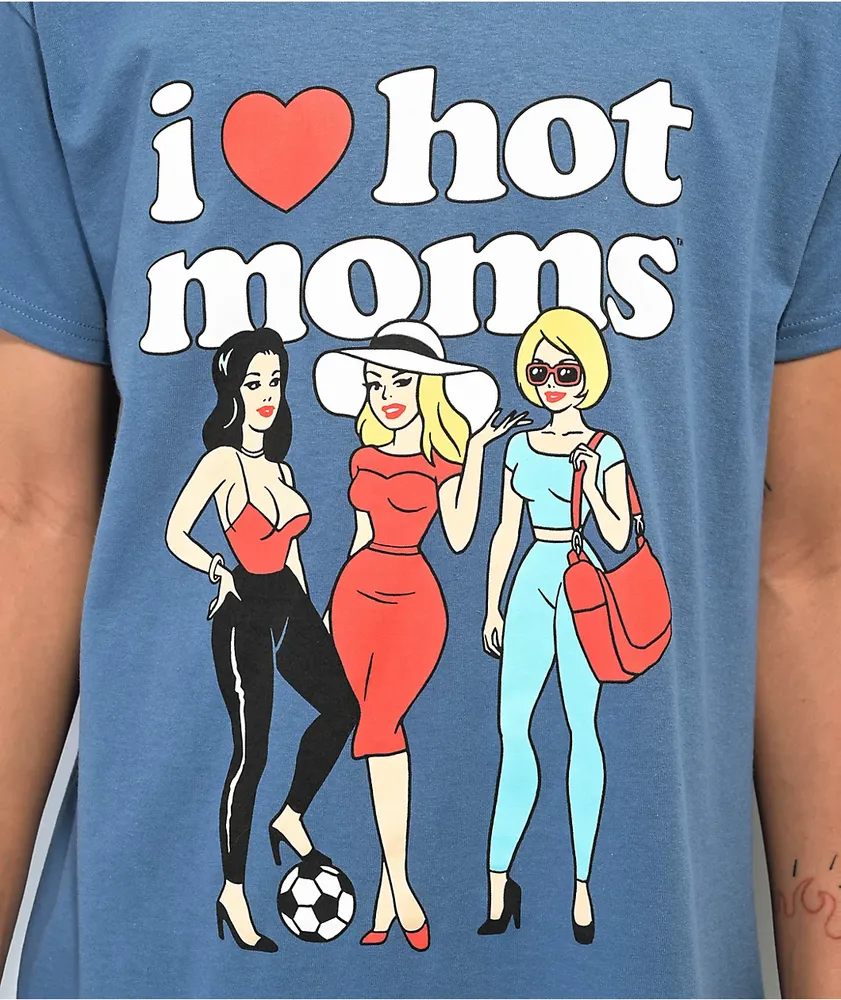 Danny Duncan I Heart Hot Moms Group Slate T-Shirt