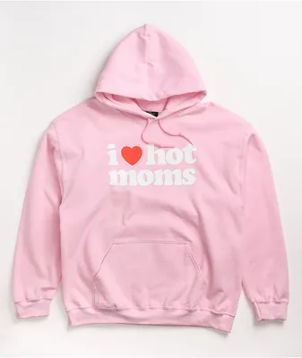 Danny Duncan I Heart Hot Moms Pink Hoodie